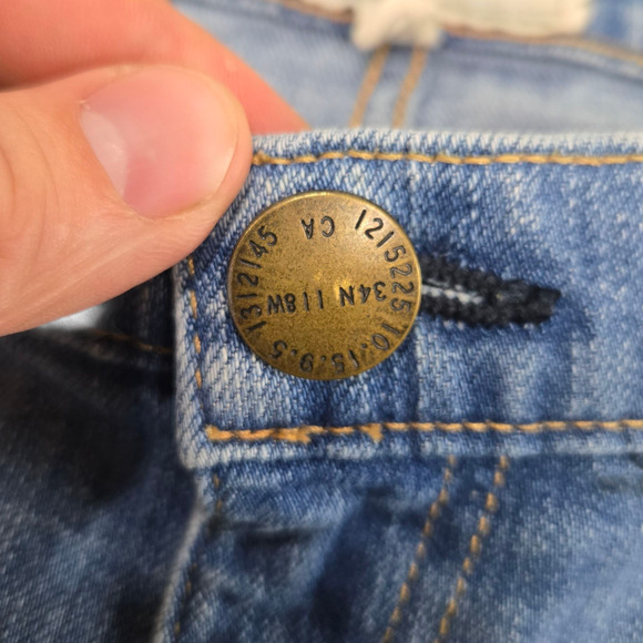 Current/Elliott The Stiletto Skinny Jeans Light Wash Carriage Size 31 USA Made - Picture 5 of 9